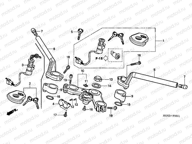 F-5-1 TIE ROD PIPE / UPPER BRIDGE (FS1254 / 5/6/8)