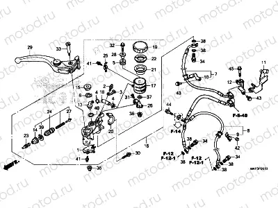 F-5-10 FRONT BRAKE MASTER CYLINDER (CBR1000RA / S1 / S2)