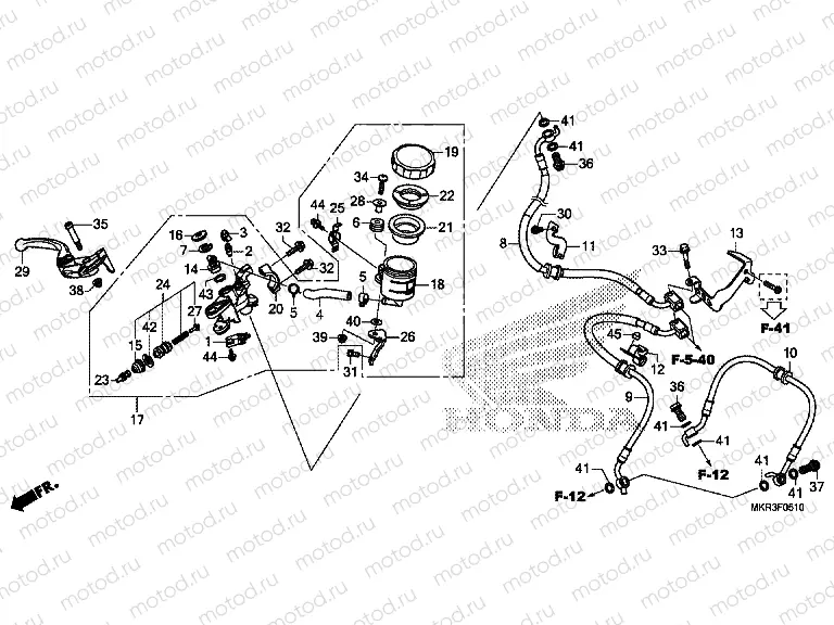F-5-10 FRONT BRAKE MASTER CYLINDER  CBR1000ST
