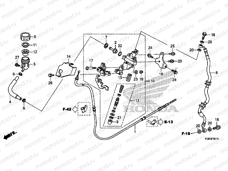 F-5-10 MASTER CYLINDER