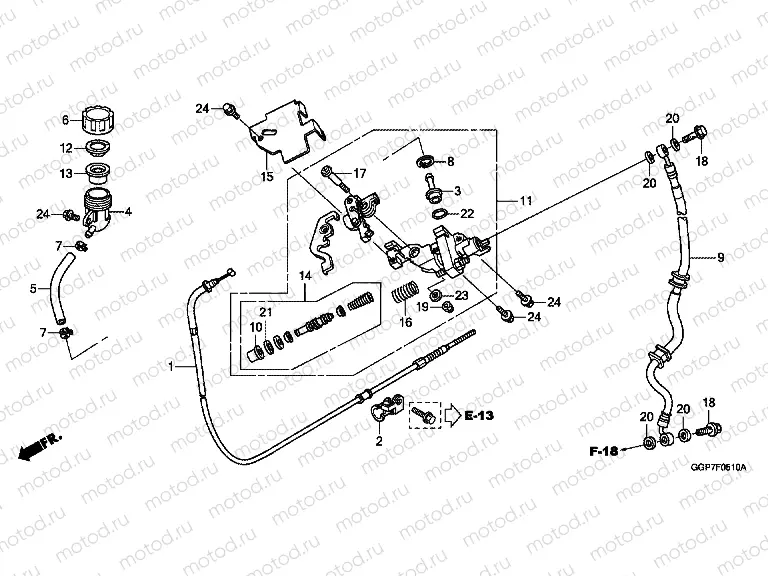 F-5-10 MASTER CYLINDER (CBS)