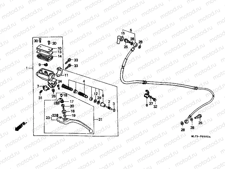 F-5-2 CLUTCH MASTER CYLINDER (3)