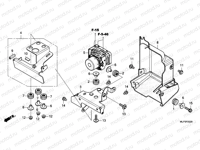 F-5-20 ABS MODULATOR/STAY