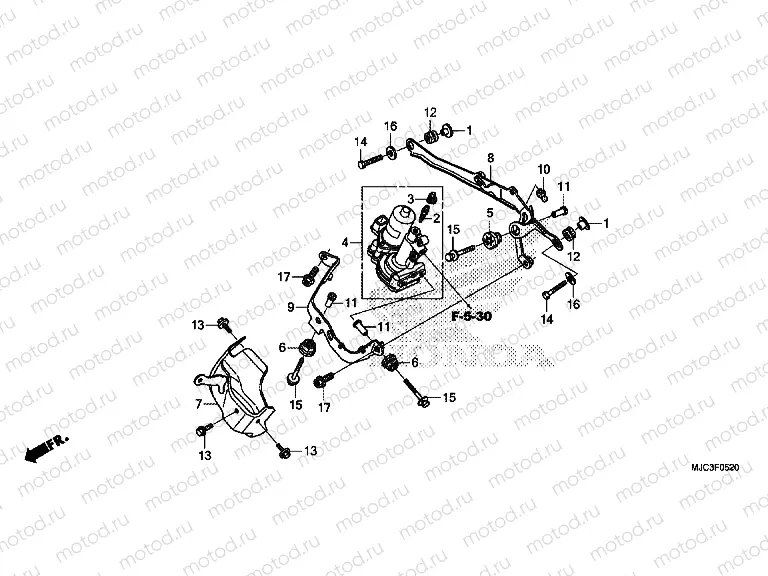F-5-20 FRONT POWER SUPPLY (CBR600RA)
