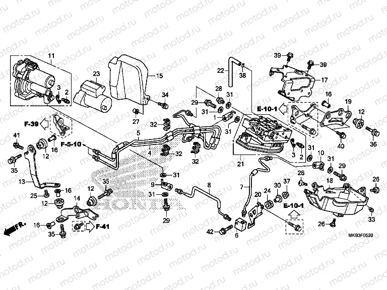 F-5-20 FRONT POWER UNIT/FRONT VALVE UNIT