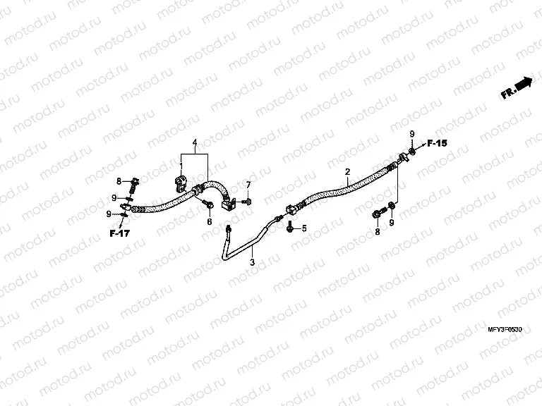 F-5-30 BRAKE CABLE