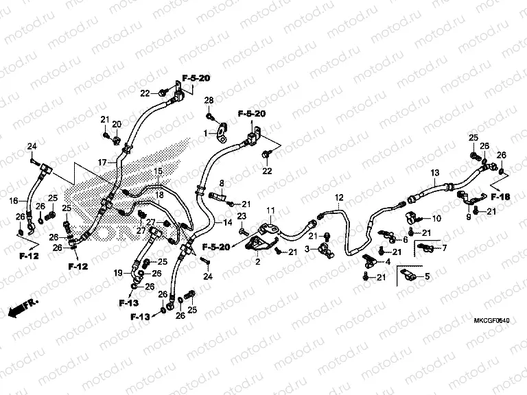 F-5-40 BRAKE HOSE & BRAKE PIPE
