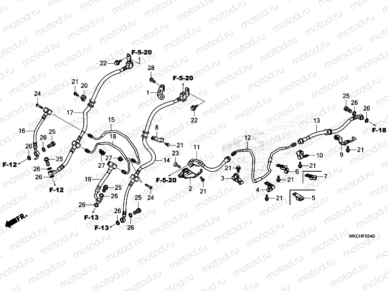 F-5-40 BRAKE HOSE & BRAKE PIPE
