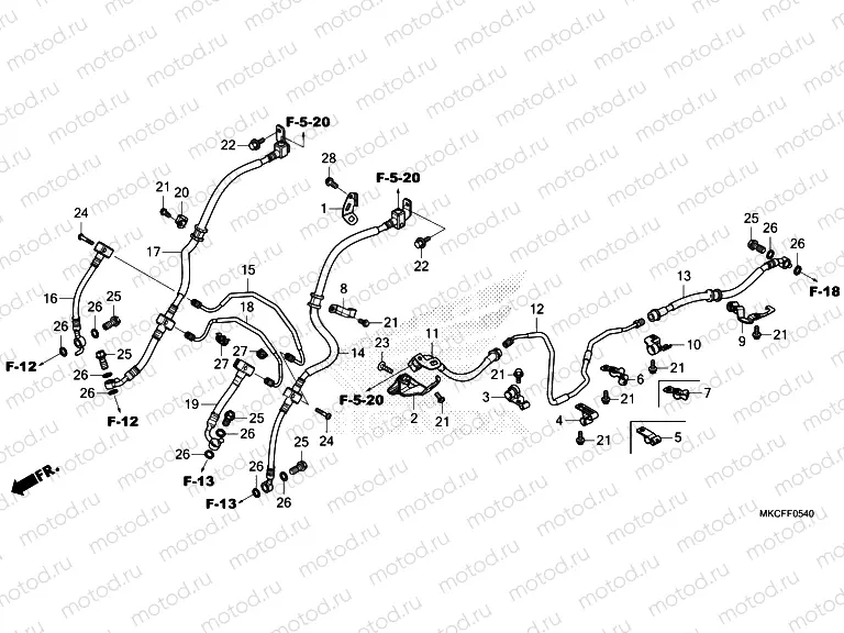 F-5-40 BRAKE HOSE & BRAKE PIPE