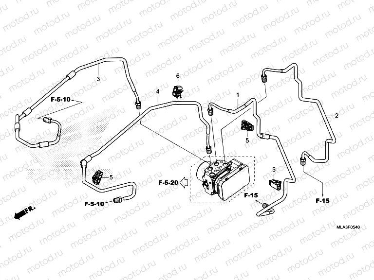 F-5-40 BRAKE PIPE