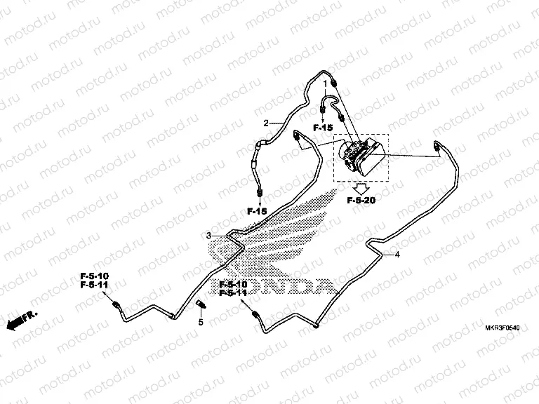 F-5-40 BRAKE PIPE