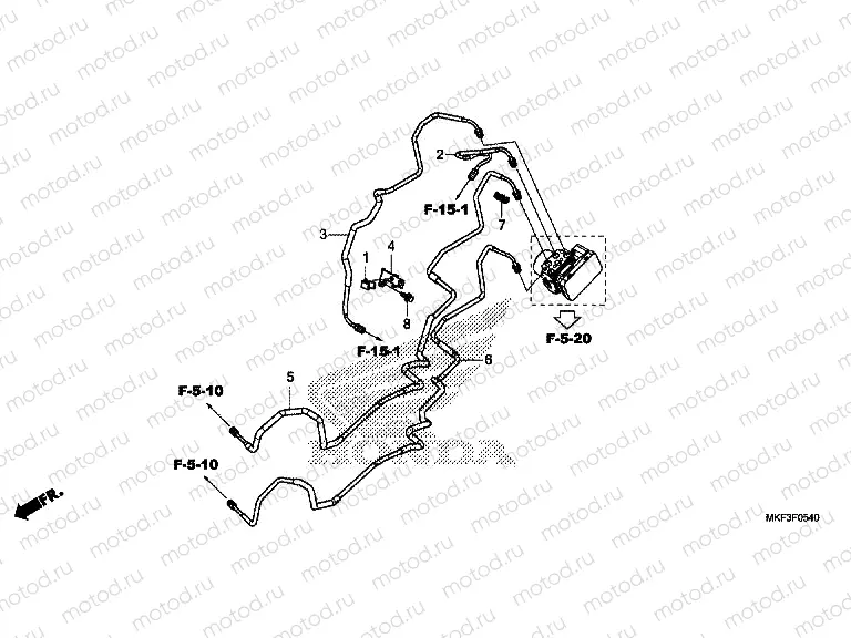 F-5-40 BRAKE PIPE