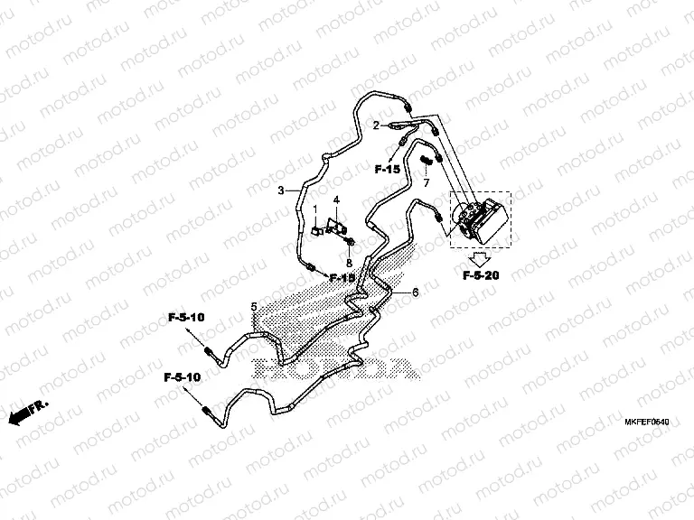F-5-40 BRAKE PIPE