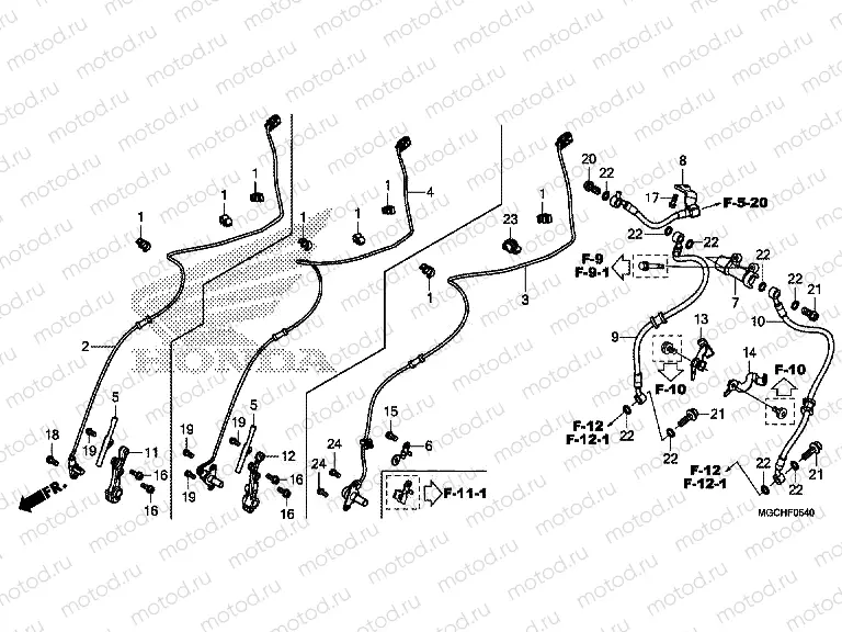 F-5-40 FRONT BRAKE HOSE