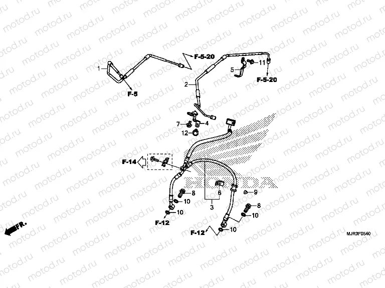 F-5-40 FRONT BRAKE HOSE