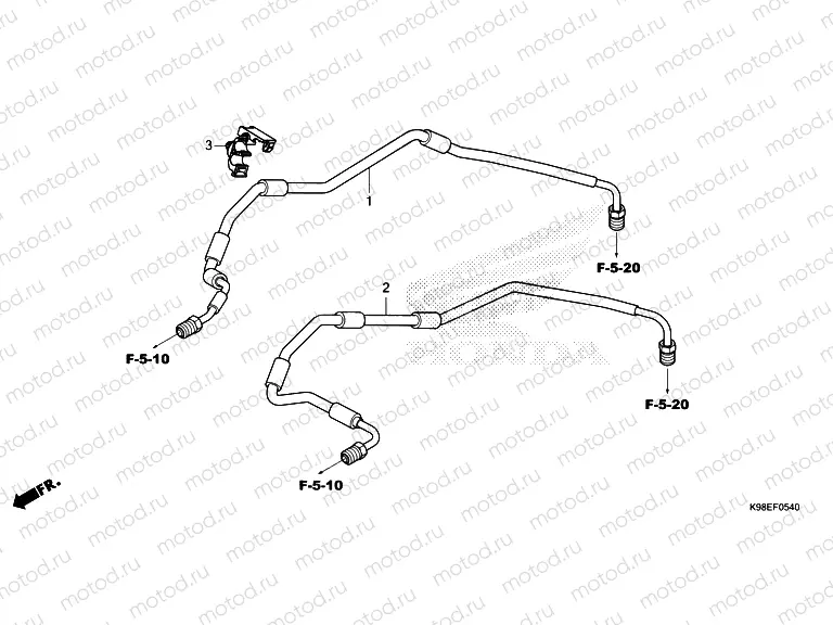 F-5-40 FRONT BRAKE PIPE