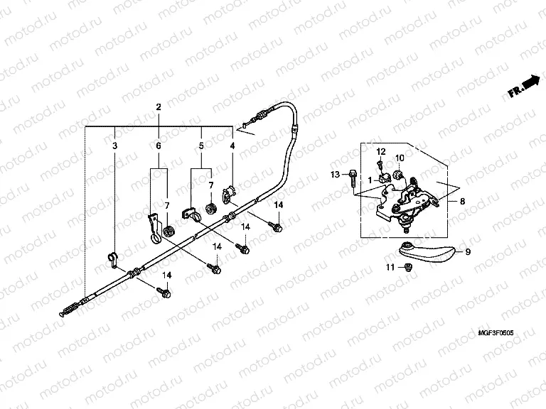 F-5-5 PARKING BRAKE (FJS600A9-2KO / FJS600AB / DB)