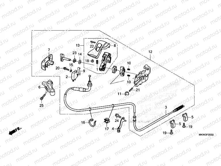 F-5-50 PARKING BRAKE LEVER