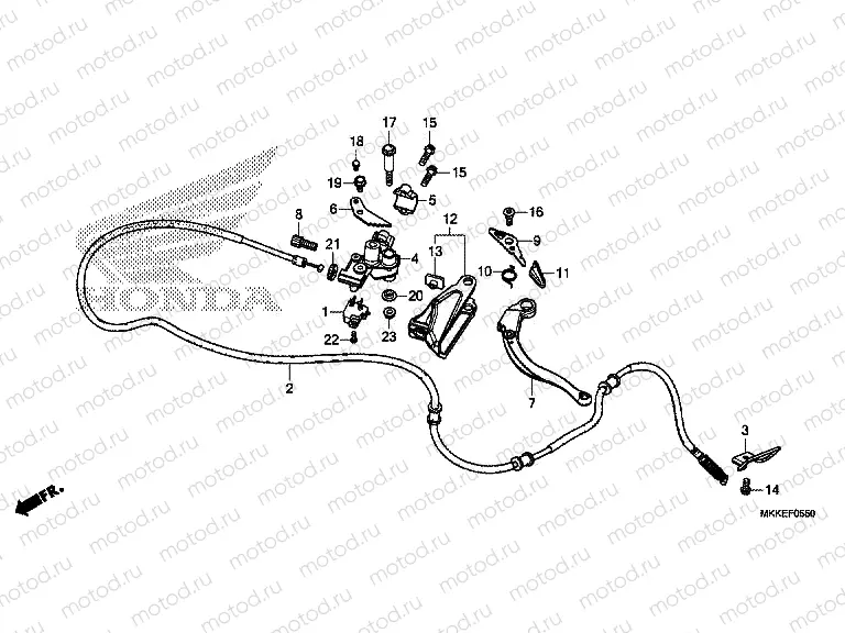F-5-50 PARKING BRAKE LEVER
