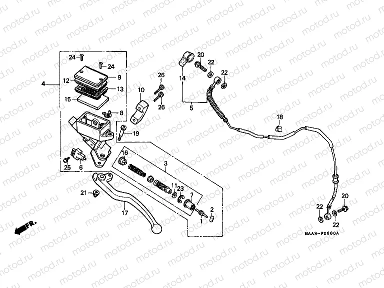 F-5 CLUTCH MASTER (VT1100CS / CT)