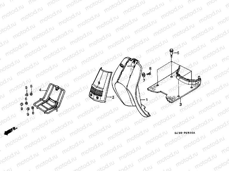 F-5 FLOOR PANEL / FOOT PROTECTION SHEET