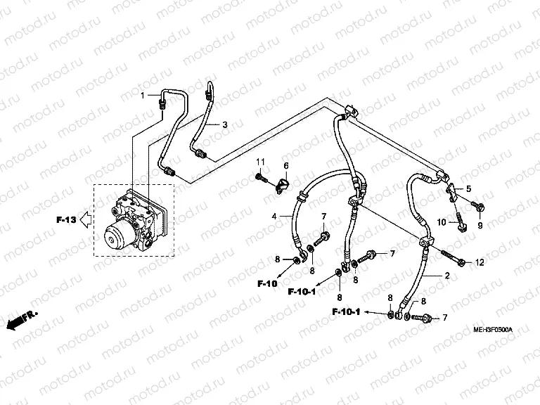 F-5 FRONT BRAKE HOSE