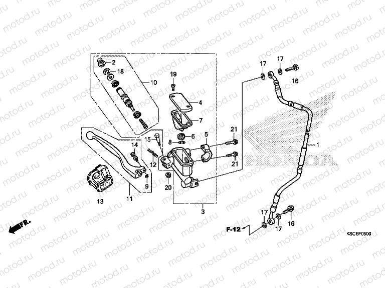 F-5 FRONT BRAKE MASTER CYLINDER