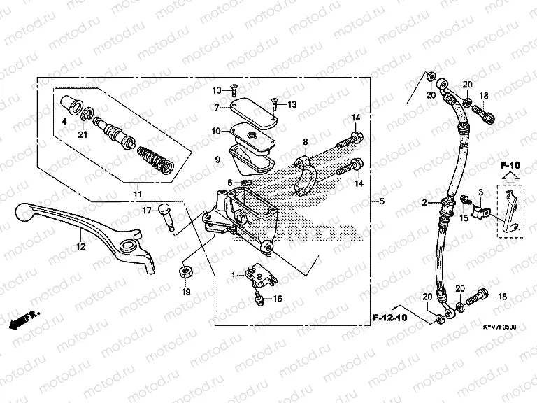 F-5 FRONT BRAKE MASTER CYLINDER