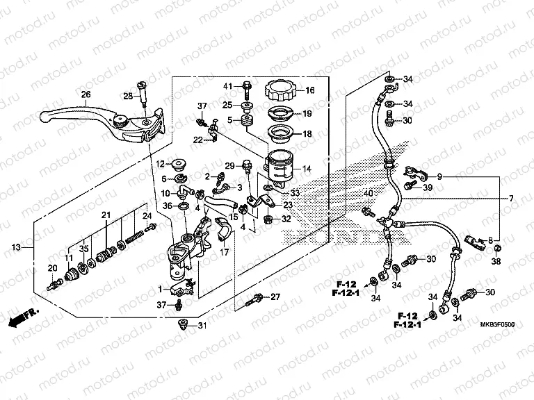 F-5 FRONT BRAKE MASTER CYLINDER (CBR1000RR / S)