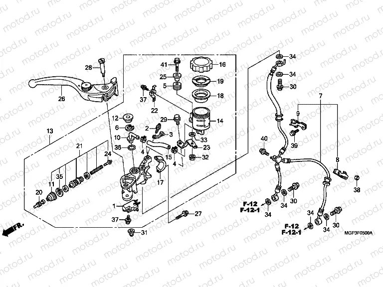 F-5 FRONT BRAKE MASTER CYLINDER (CBR1000RR / S)
