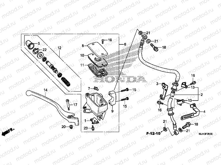 F-5 FRONT BRAKE MASTER CYLINDER (VT750C / CA)
