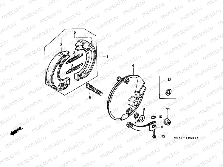 F-5 FRONT BRAKE PANEL