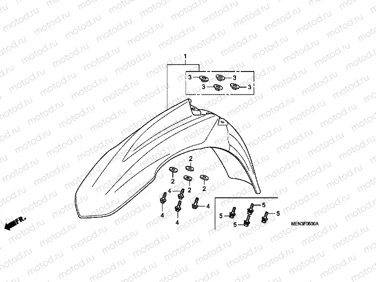 F-5 FRONT FENDER