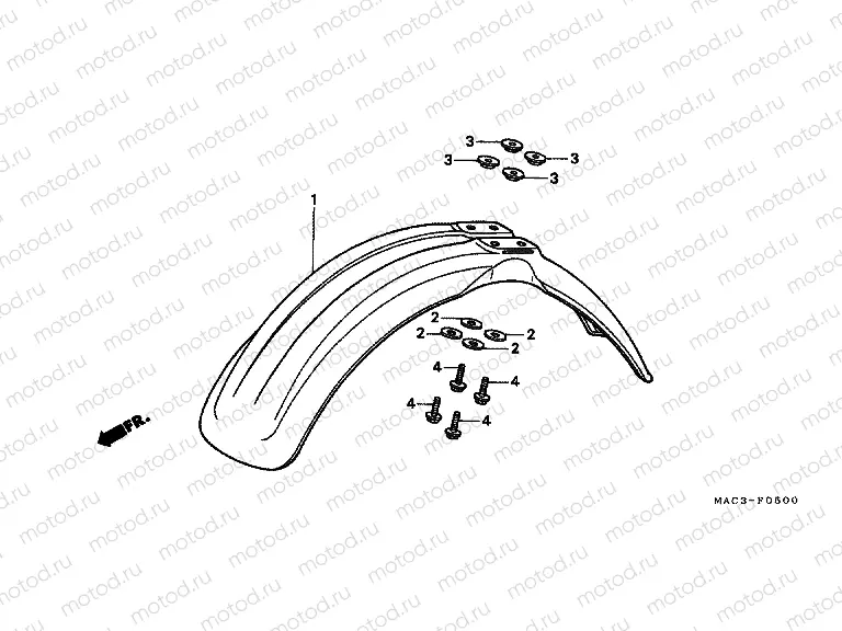 F-5 FRONT FENDER
