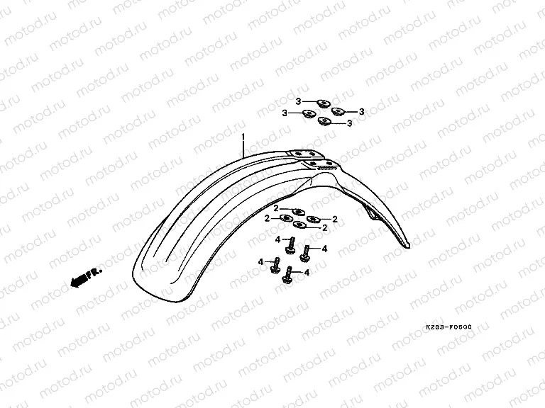 F-5 FRONT FENDER