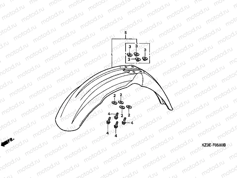 F-5 FRONT FENDER