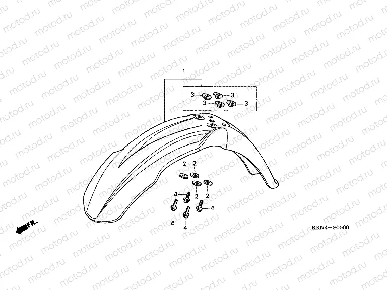F-5 FRONT FENDER