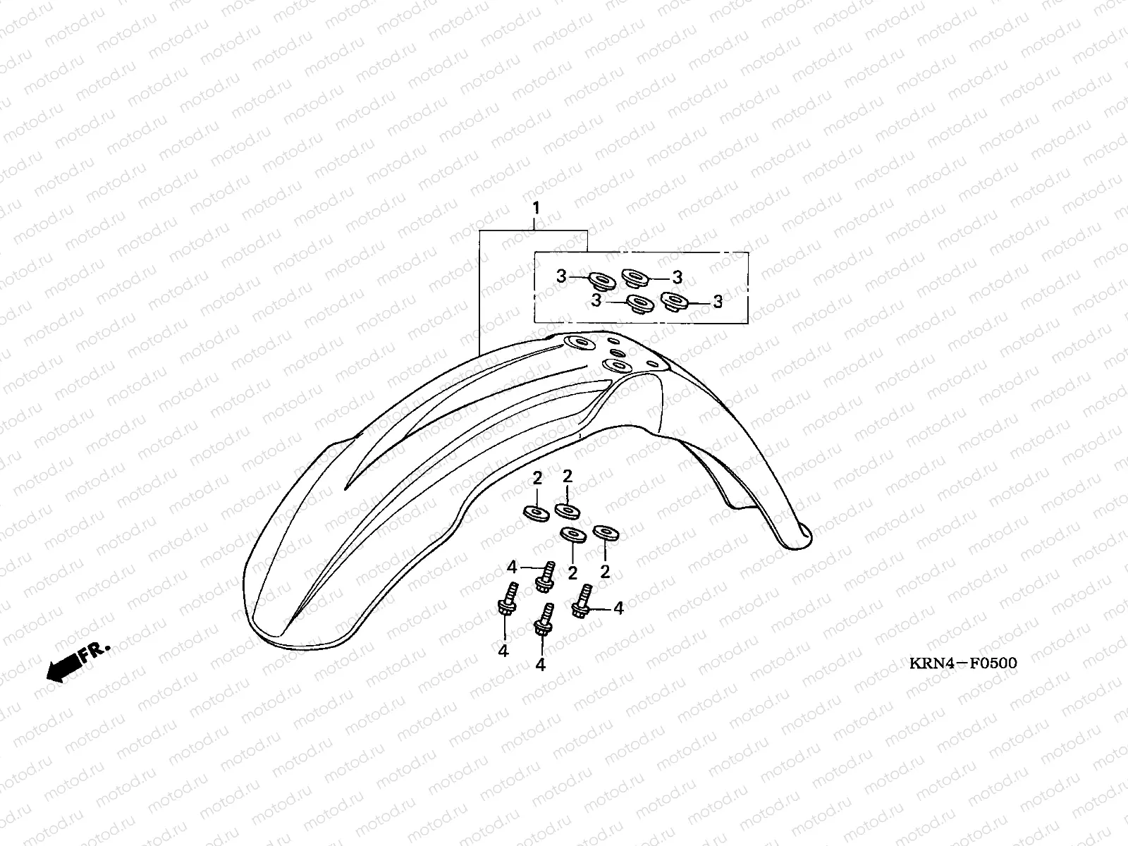 F-5 FRONT FENDER
