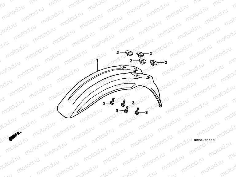 F-5 FRONT FENDER