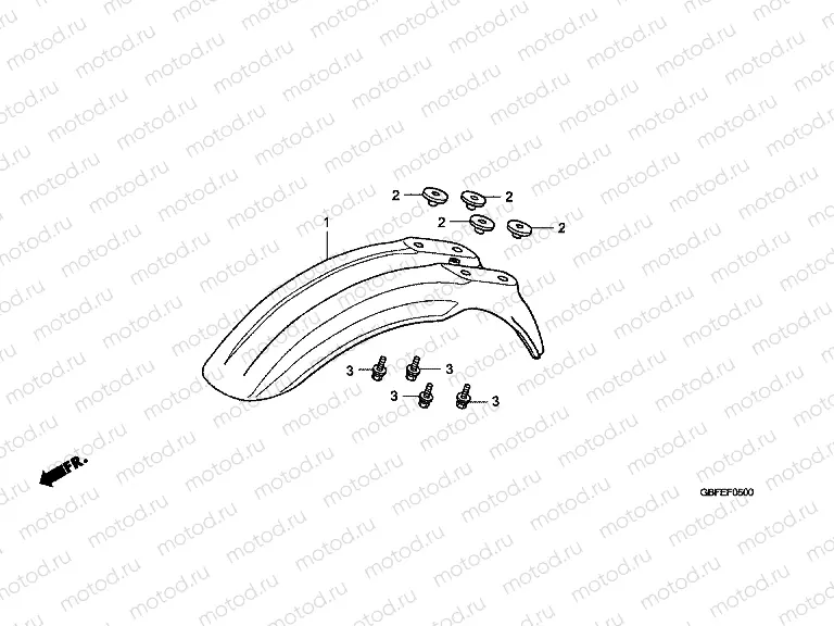 F-5 FRONT FENDER