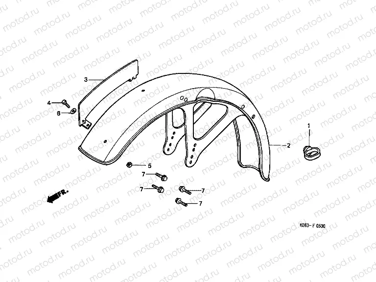 F-5 FRONT FENDER