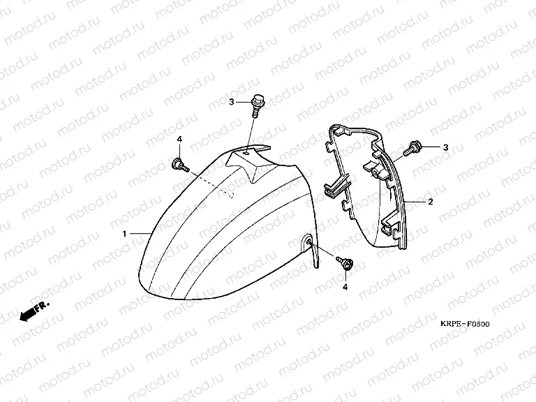 F-5 FRONT FENDER