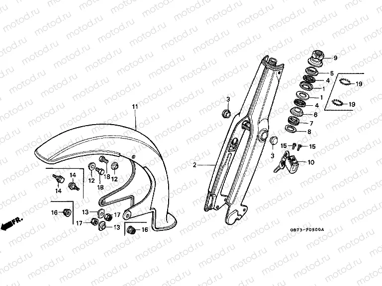 F-5 FRONT FORK / FRONT FENDER