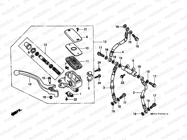 F-5 FRONT MASTER CYLINDER
