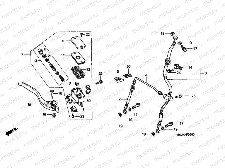F-5 FRONT MASTER CYLINDER (ST1100)