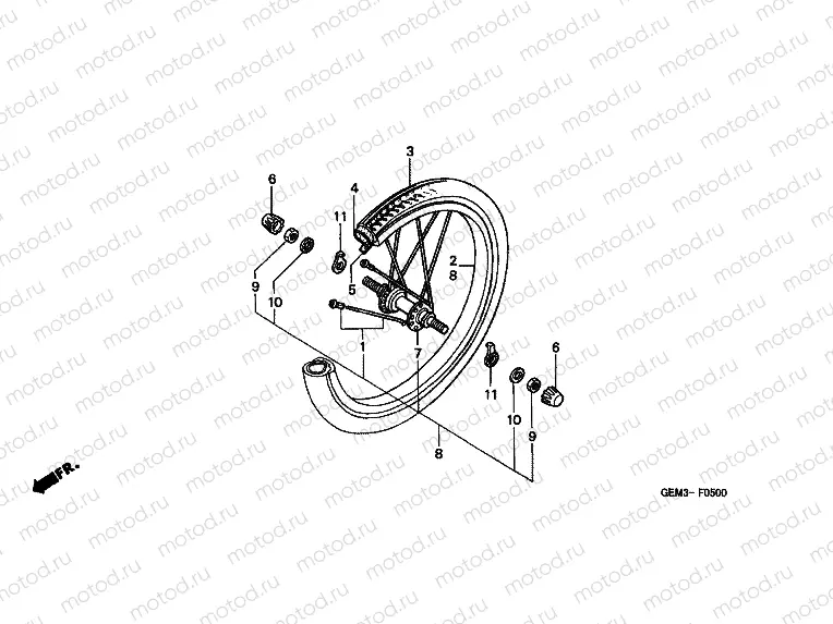 F-5 FRONT WHEEL