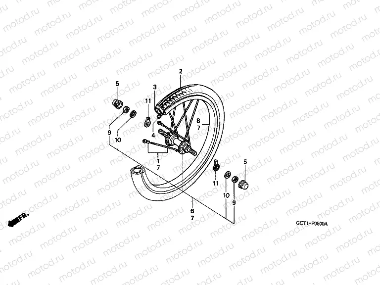F-5 FRONT WHEEL (PAC10)