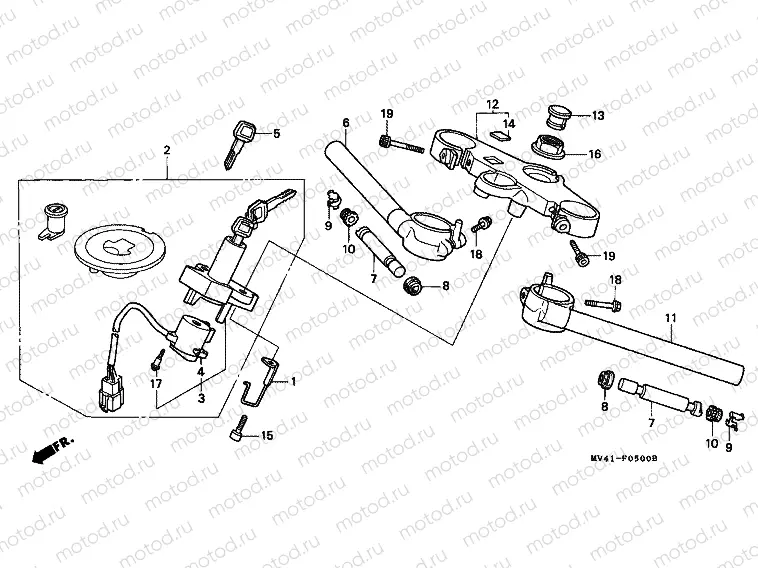 F-5 HANDLE PIPE/TOP BRIDGE
