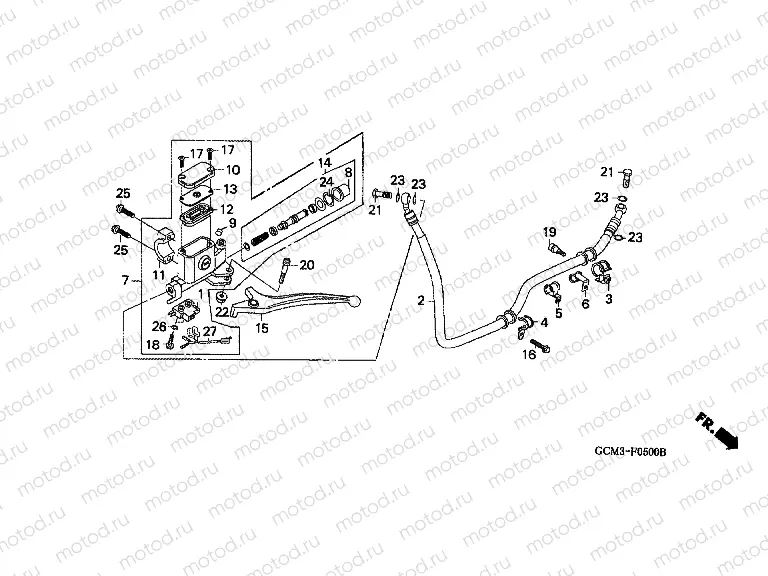 F-5 REAR BRAKE MASTER