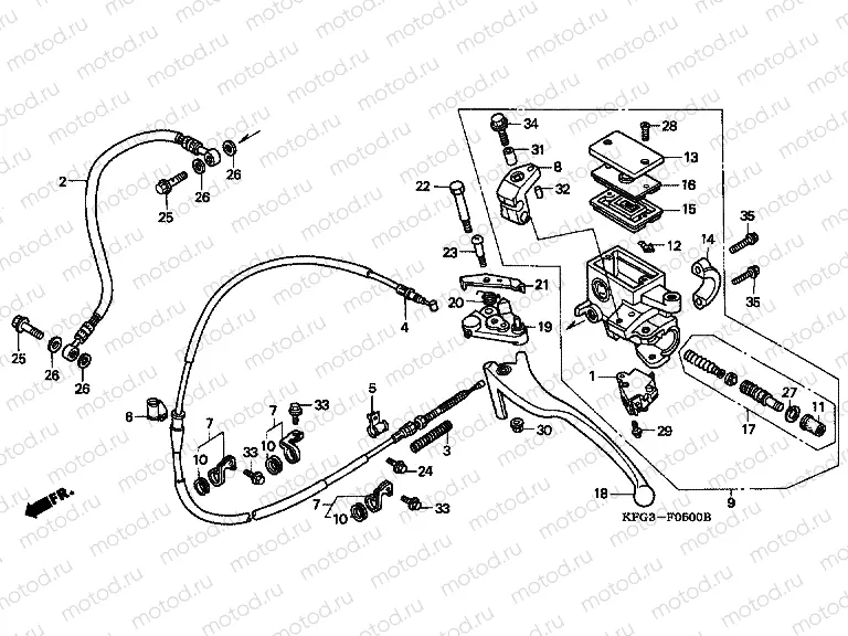F-5 REAR MAIN BRAKE CYLINDER